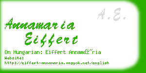 annamaria eiffert business card